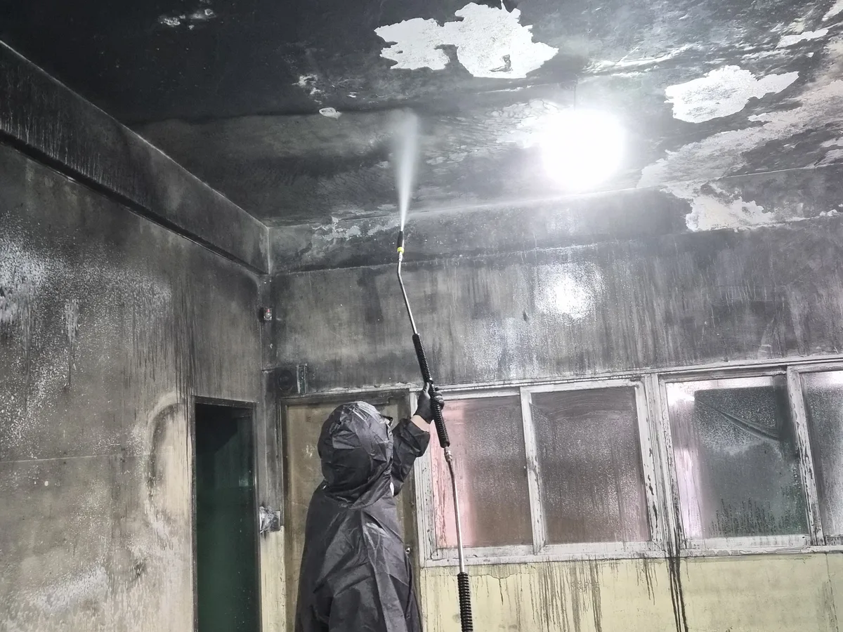 마포구 상수동 건물 복도·대기 동선 야간 위생청소 사례 - 행진크린